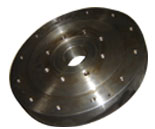 安装底盖与凸缘法兰